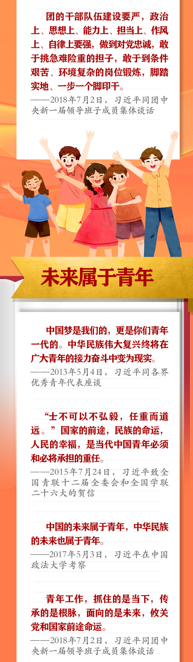 手繪長卷 | 共青團員們，總書記這些話要牢記