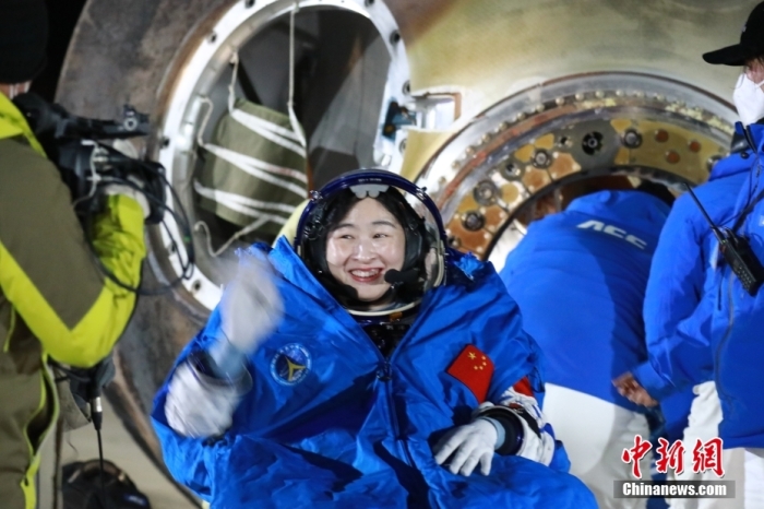 圖為航天員劉洋。孫海英 攝