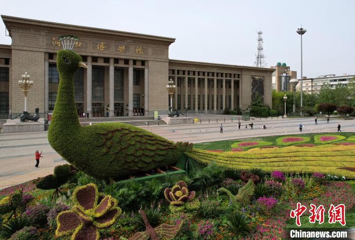 圖為航拍花壇。(無人機(jī)照片) 翟羽佳 攝