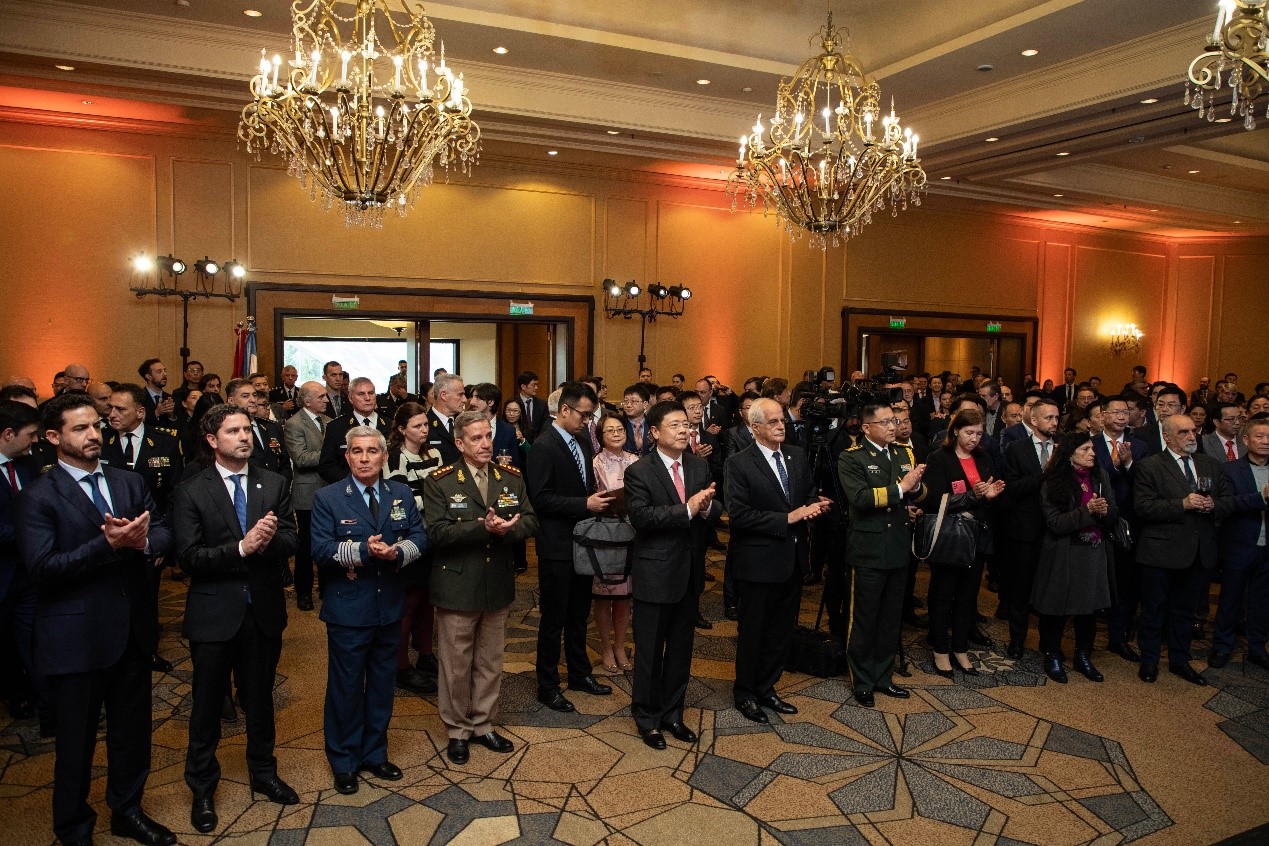 招待會現(xiàn)場氣氛熱烈友好。中國駐阿根廷大使館供圖