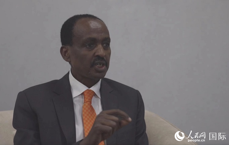 特肖梅·托加接受人民網(wǎng)專訪。人民網(wǎng)記者 劉寧攝