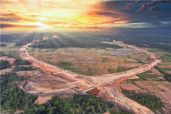 印尼萬丹高速公路項目全景。 中建路橋集團供圖