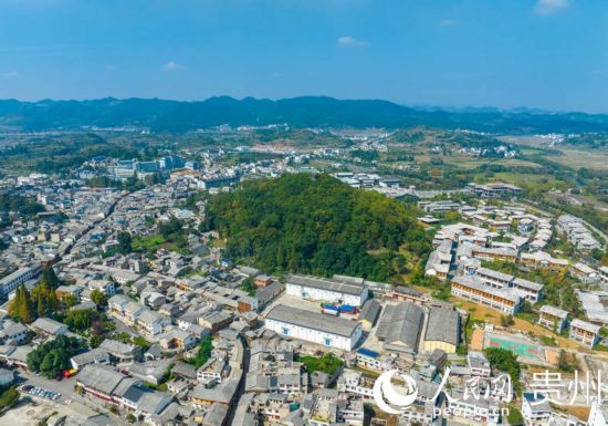 航拍舊州古鎮(zhèn)。人民網(wǎng) 陽茜攝