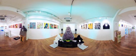 “大衛(wèi)猿”主題展覽現(xiàn)場。（主辦方供圖）