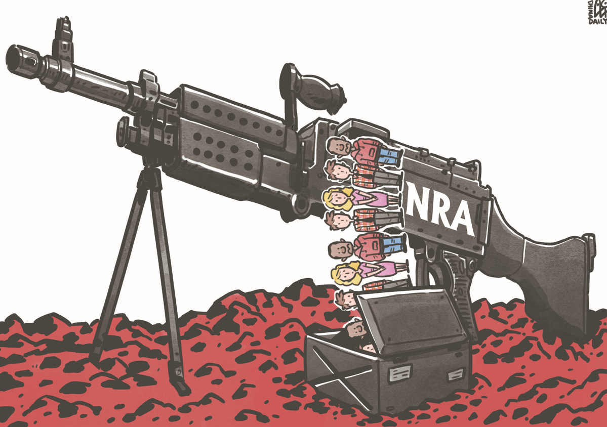 NRA成為推行槍支管控背后最大的阻力。（來源：中國日報 作者：蔡艨）