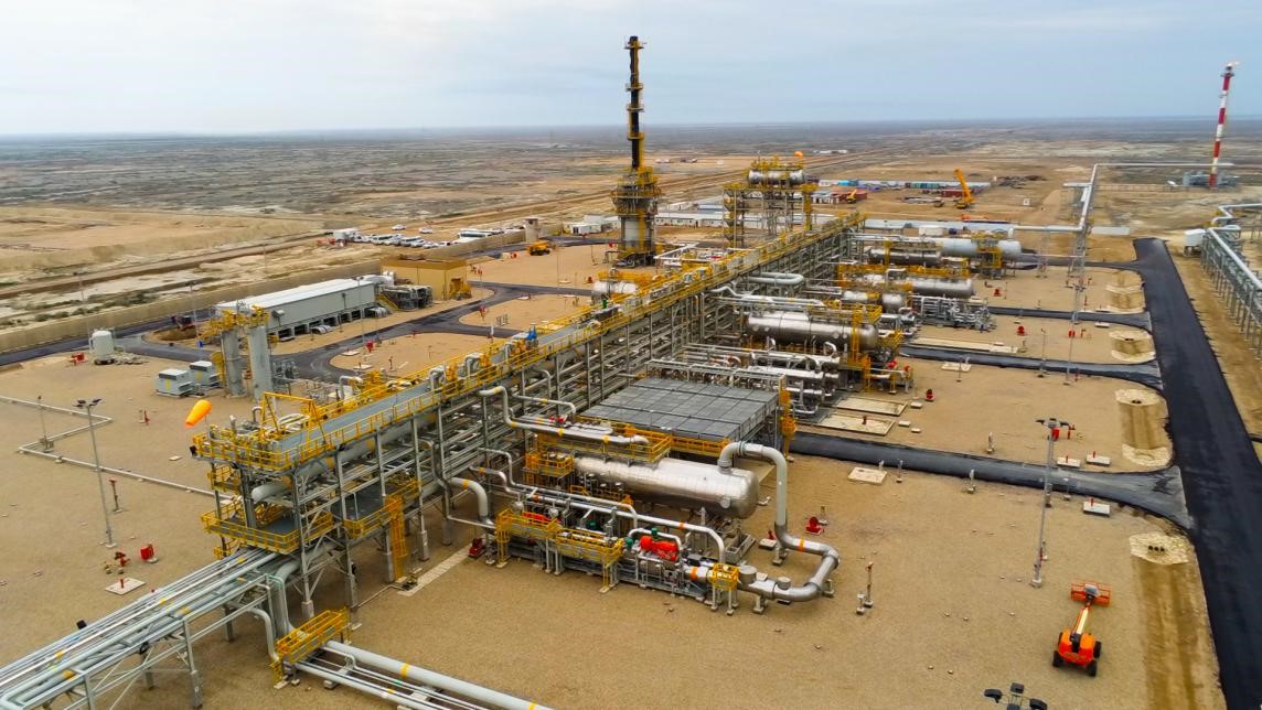 圖為西古爾納-1油田項目一景。中國石油（伊拉克）西古爾納公司供圖。