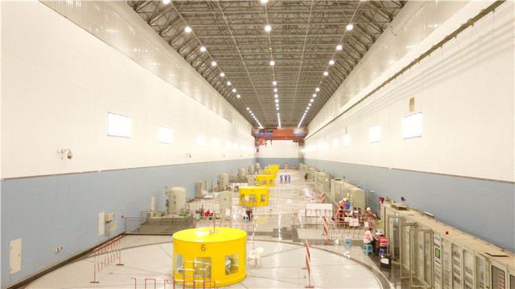 卡魯瑪水電站發(fā)電機(jī)組。王劍攝