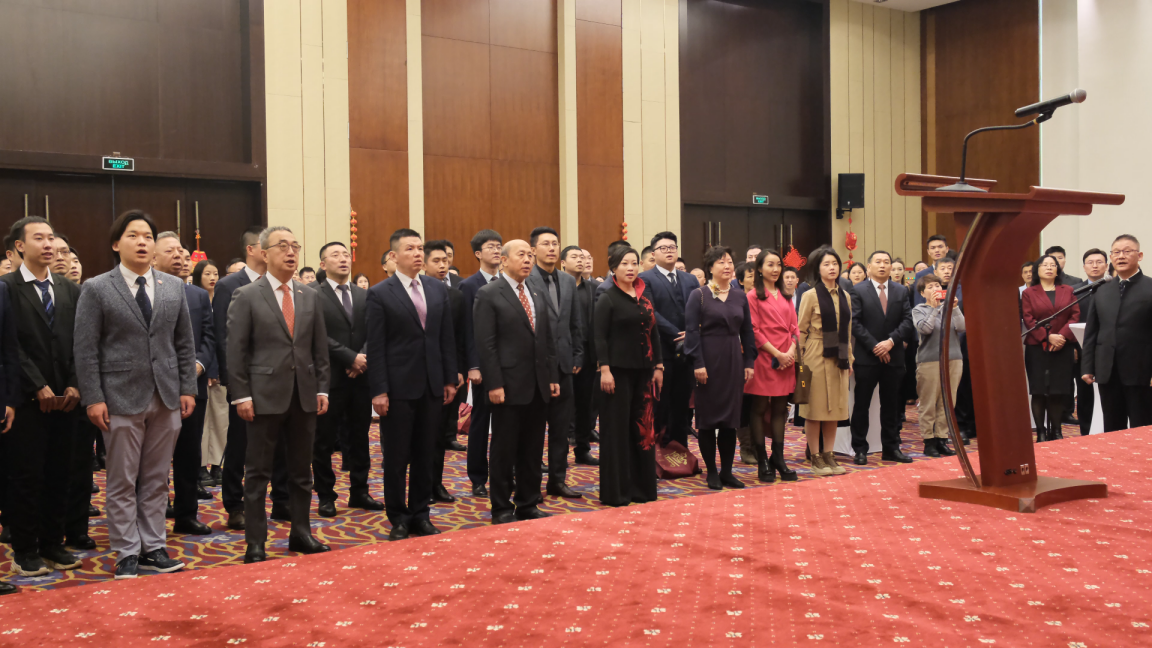 駐白俄羅斯使館2024年新春招待會(huì)現(xiàn)場(chǎng)。 駐白俄羅斯使館供圖