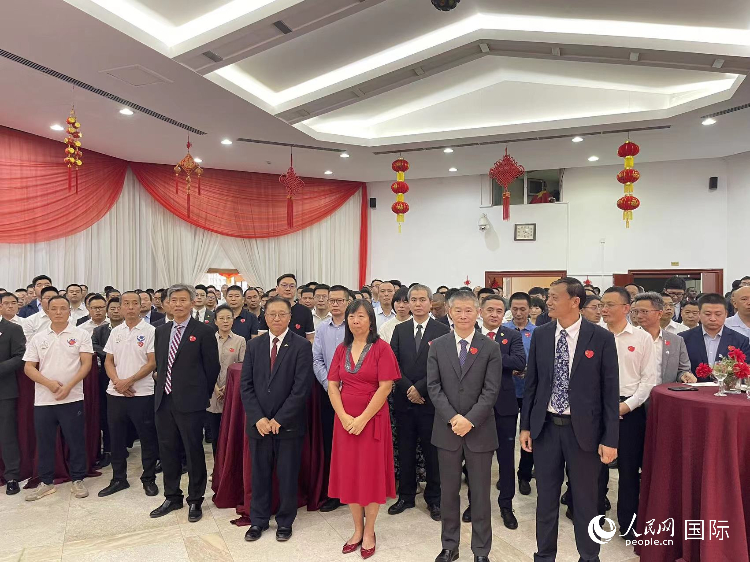 駐尼日利亞使館春節(jié)招待會(huì)現(xiàn)場。人民網(wǎng)記者 姜宣攝