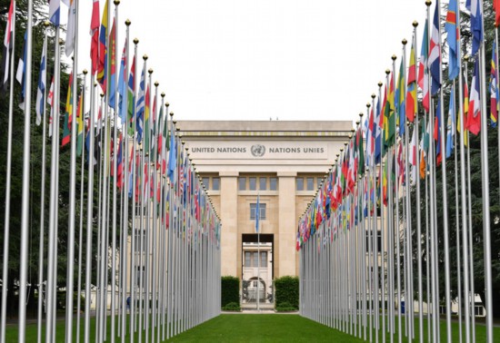 這是2023年5月21日在瑞士日內(nèi)瓦拍攝的聯(lián)合國(guó)萬(wàn)國(guó)宮。新華社記者連漪攝