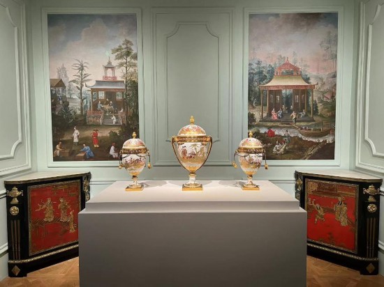路易十五王后瑪麗·萊什琴斯卡的“中國人廳”。新華社記者徐壯 攝