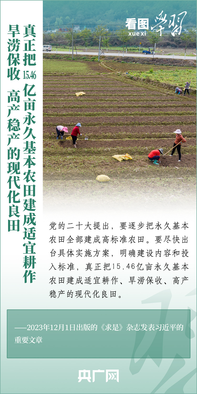 看圖學習丨推廣良田、良種、良法、良機 給農(nóng)業(yè)現(xiàn)代化插上科技的翅膀