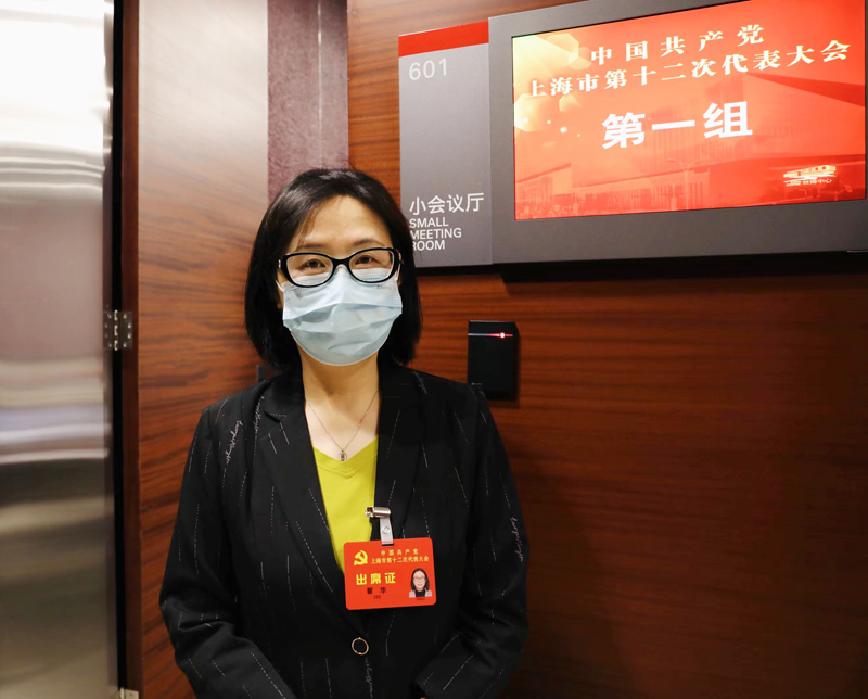 黨代表翟華。人民網(wǎng) 王文娟攝