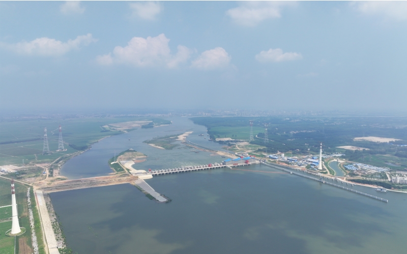 碾盤山水利水電樞紐工程。湖北省水利廳供圖