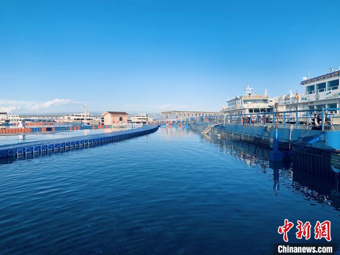 圖為青海湖一角。(資料圖) 張傲 攝