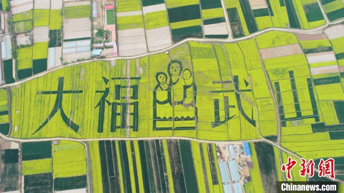2019年4月，天水武山縣萬畝鄉(xiāng)村油菜花海。(資料圖) 何海瑞 攝