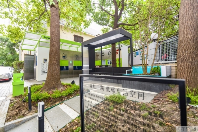 上海市瑞虹二期小區(qū)的低碳生活空間。本報(bào)記者 邢千里攝