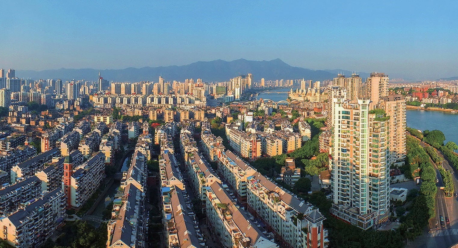 2018年，福州市臺江區(qū)蒼霞新城，高樓拔地而起，舊貌換新顏。