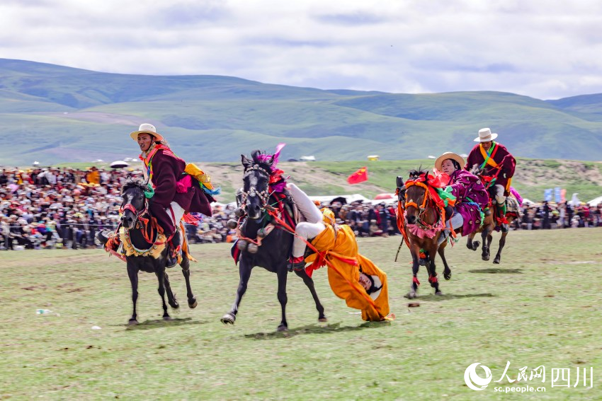 馬術表演現場。洛絨尼瑪攝