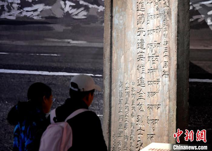 圖為5月18日，觀眾正在欣賞展覽?！±盍?攝