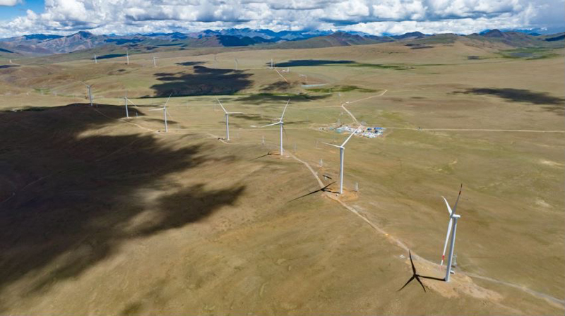 西藏措美哲古風(fēng)電場。受訪者供圖